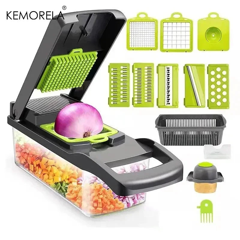 14/16-in-1 Multifunctional Vegetable Chopper & Kitchen Slicer