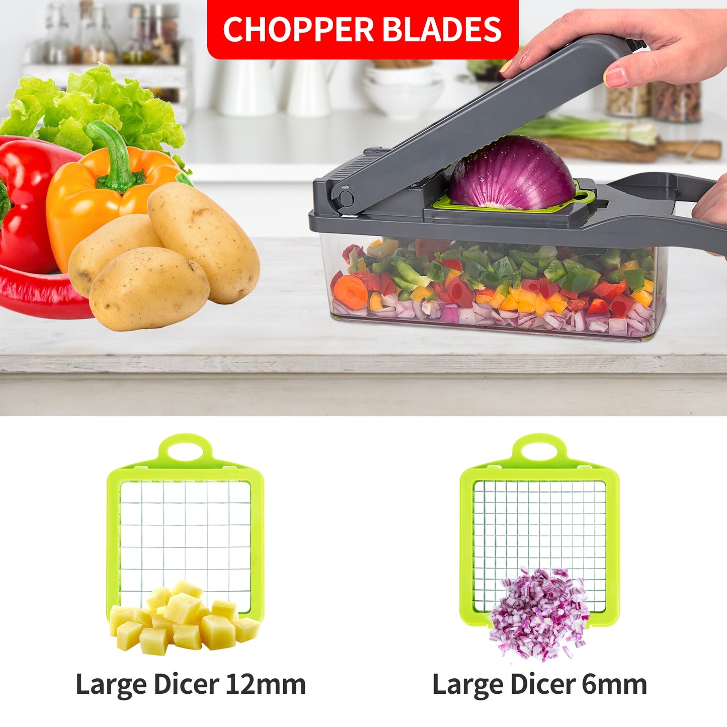 Super Cutter™- 12 in 1 Multi Veggy Kitchen Cutter