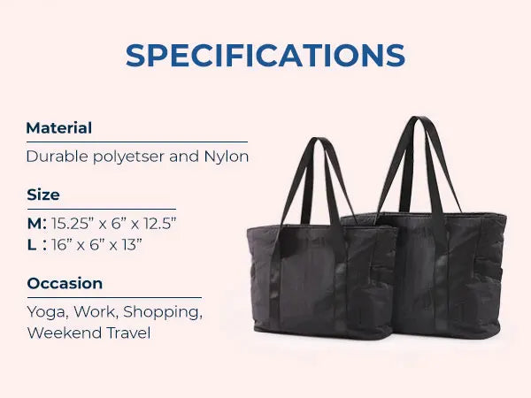 BAGSMART Large Capacity Tote Bag for Women – Crossbody Shoulder Handbag for College & Work