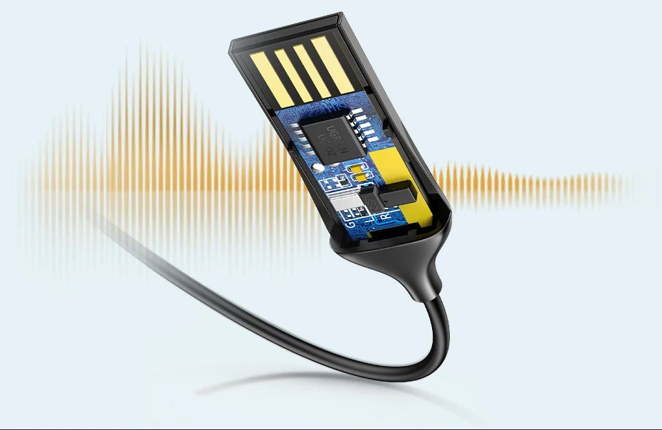 Bluetooth 5.3 Car Audio Receiver Wireless Hands-Free Adapter AUX 3.5mm