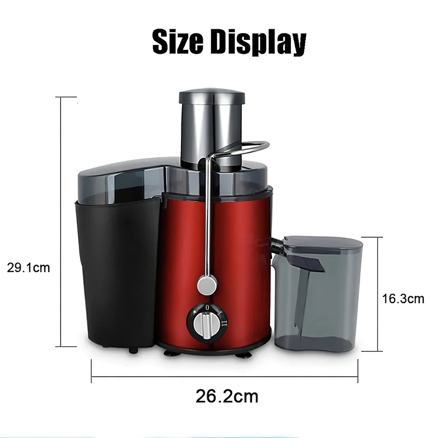 400W Centrifugal Electric Juicer Wide Chute Whole Fruit Vegetable Blender