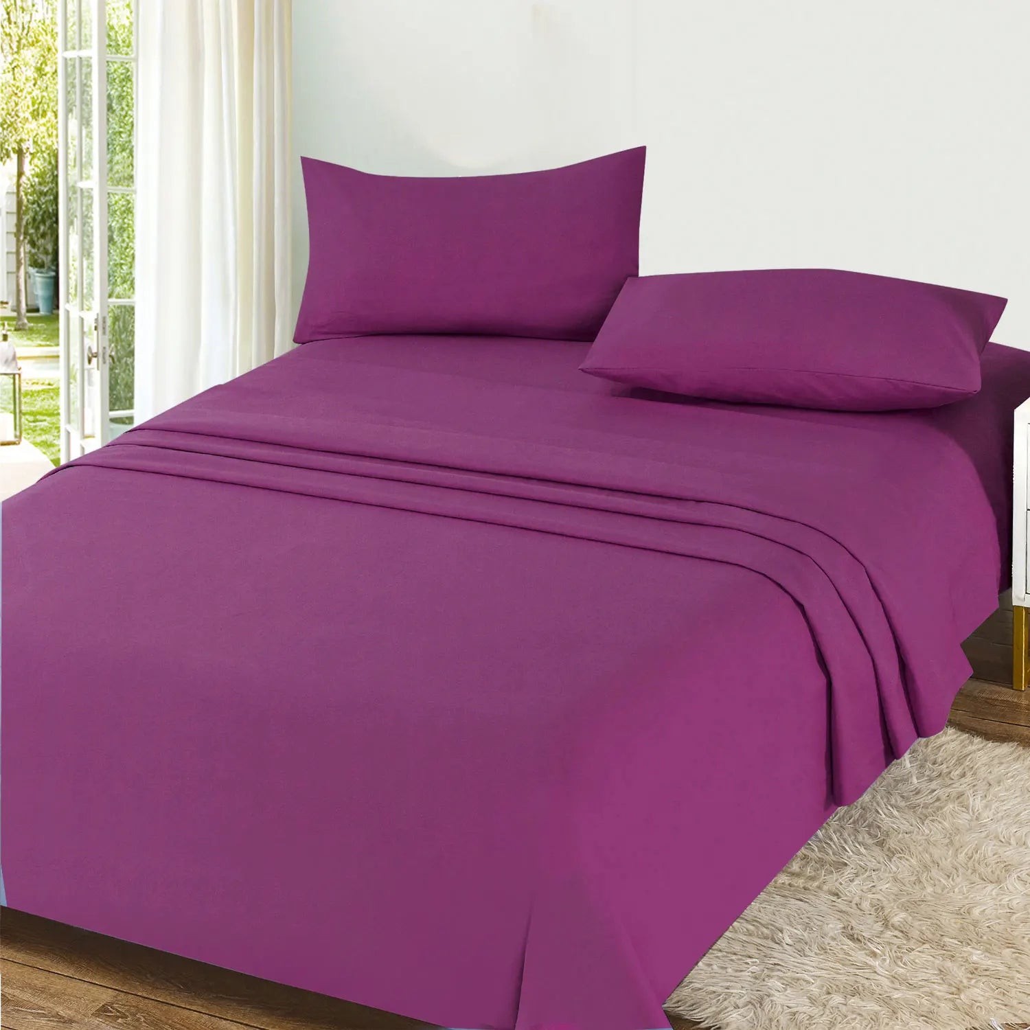 Textilwi 3/4-Piece Sheet Set – Soft & Breathable Bedding for 90–150 cm Beds