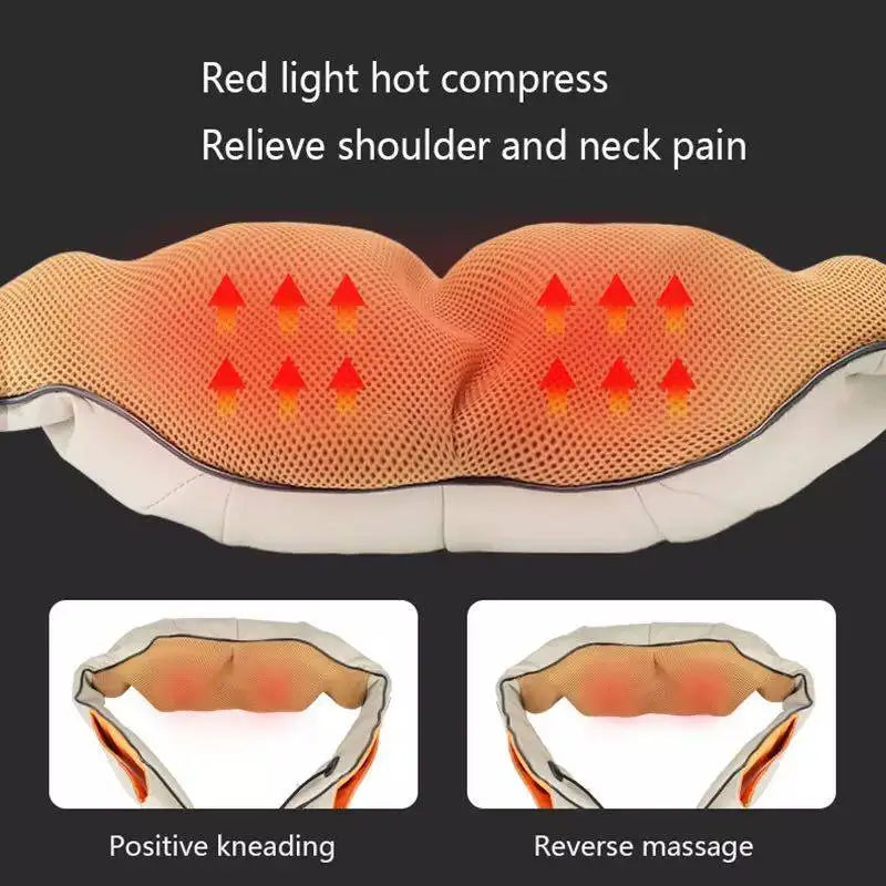U-Shaped Shiatsu Electric Back & Neck Massager with Heat – Spain Shipping