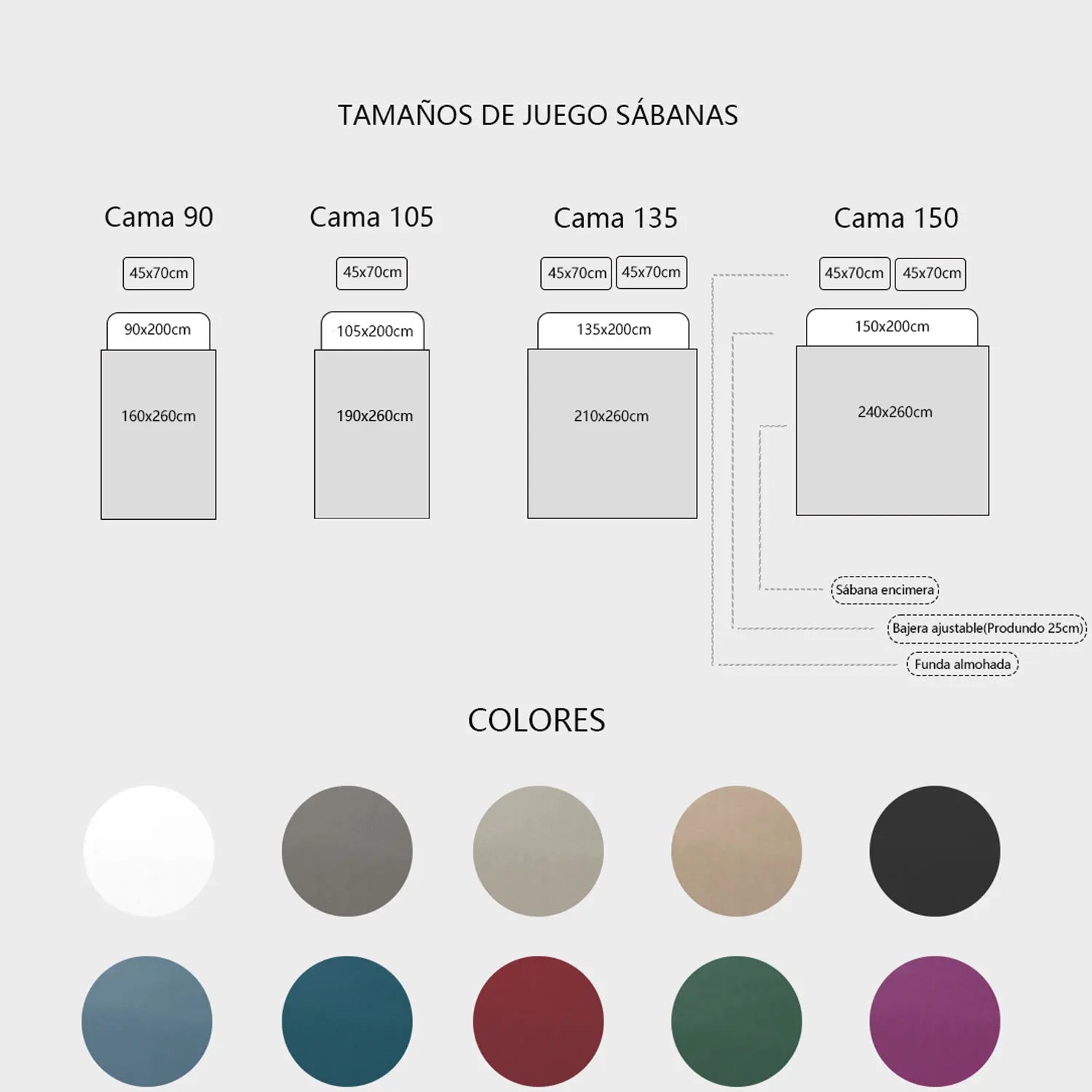 Textilwi 3/4-Piece Sheet Set – Soft & Breathable Bedding for 90–150 cm Beds