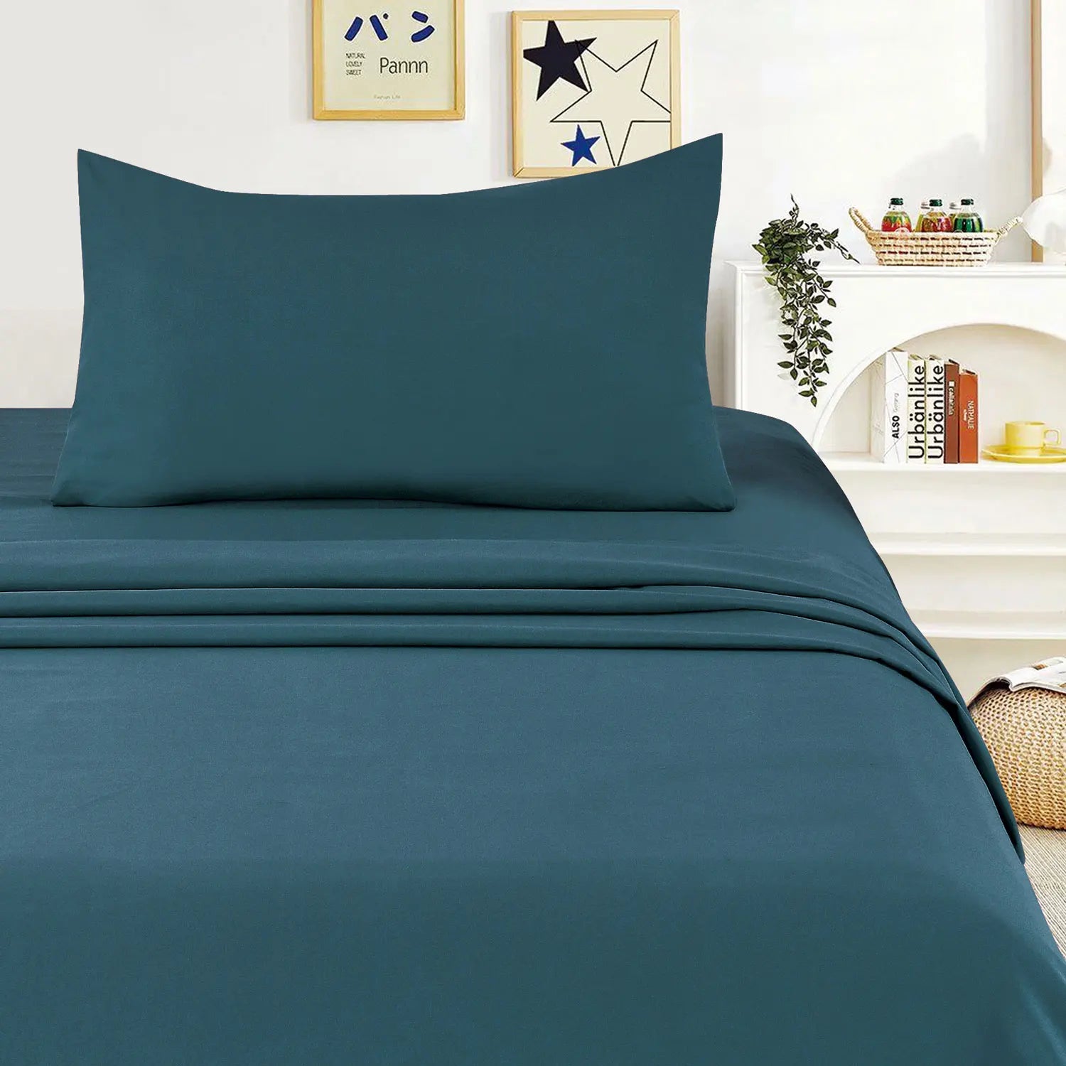 Textilwi 3/4-Piece Sheet Set – Soft & Breathable Bedding for 90–150 cm Beds