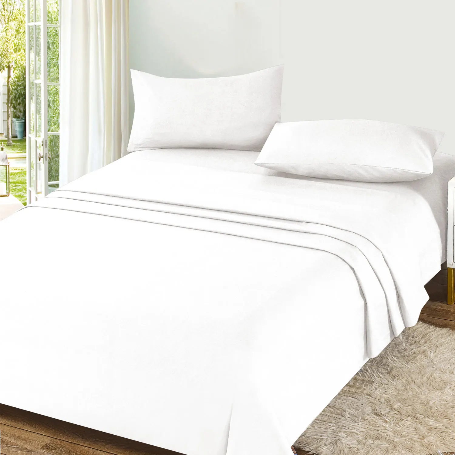 Textilwi 3/4-Piece Sheet Set – Soft & Breathable Bedding for 90–150 cm Beds