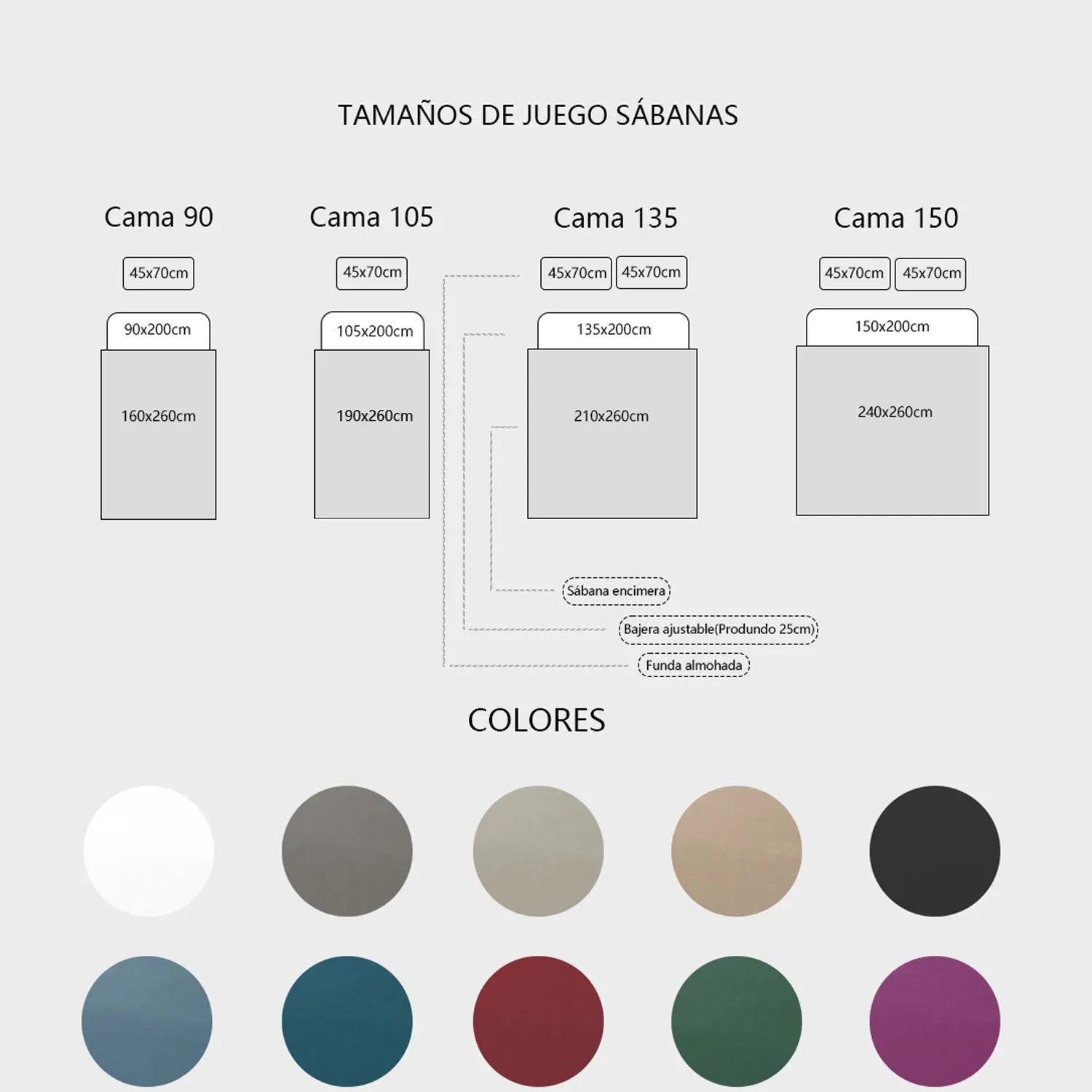 Textilwi 3/4-Piece Sheet Set – Soft & Breathable Bedding for 90–150 cm Beds