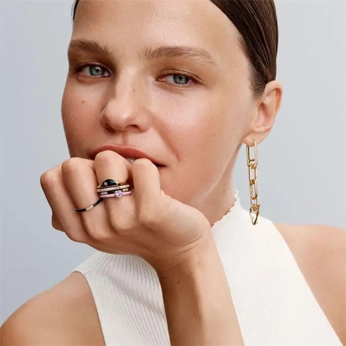 Pandora Heart Pink Chakra Ring – Sterling Silver Love Energy Healing Jewelry