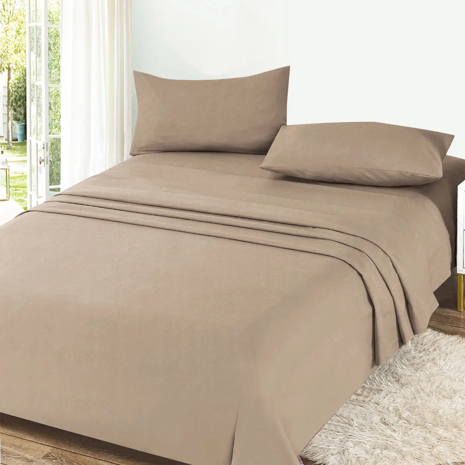 Textilwi 3/4-Piece Sheet Set – Soft & Breathable Bedding for 90–150 cm Beds