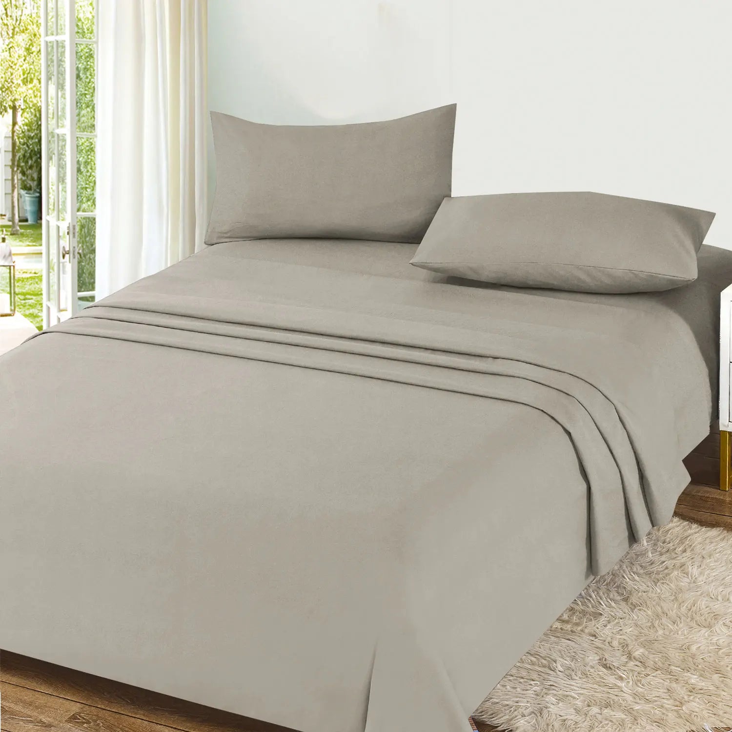 Textilwi 3/4-Piece Sheet Set – Soft & Breathable Bedding for 90–150 cm Beds