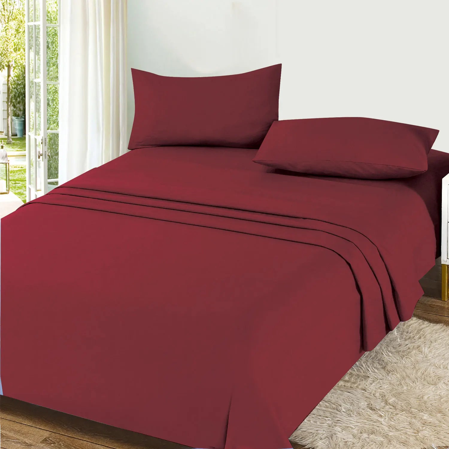 Textilwi 3/4-Piece Sheet Set – Soft & Breathable Bedding for 90–150 cm Beds