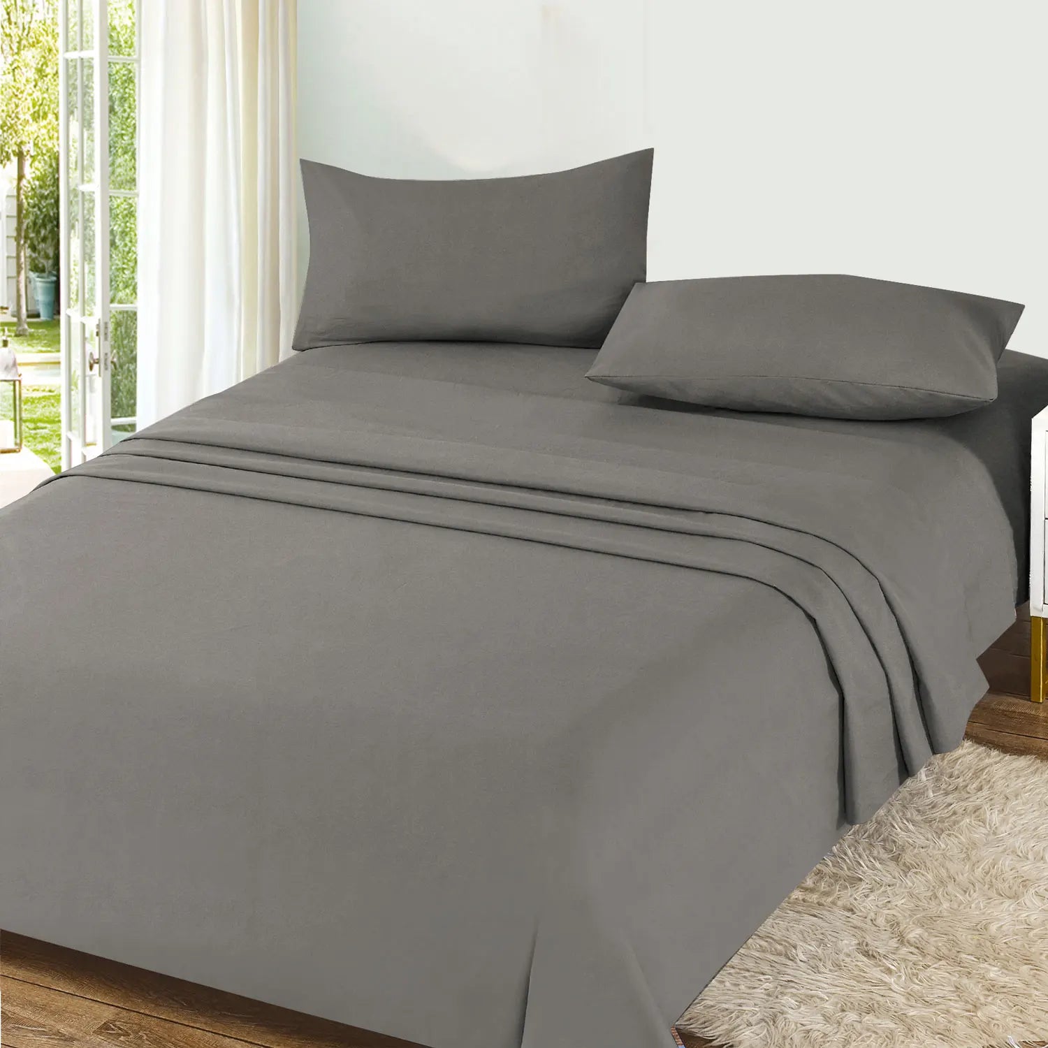 Textilwi 3/4-Piece Sheet Set – Soft & Breathable Bedding for 90–150 cm Beds