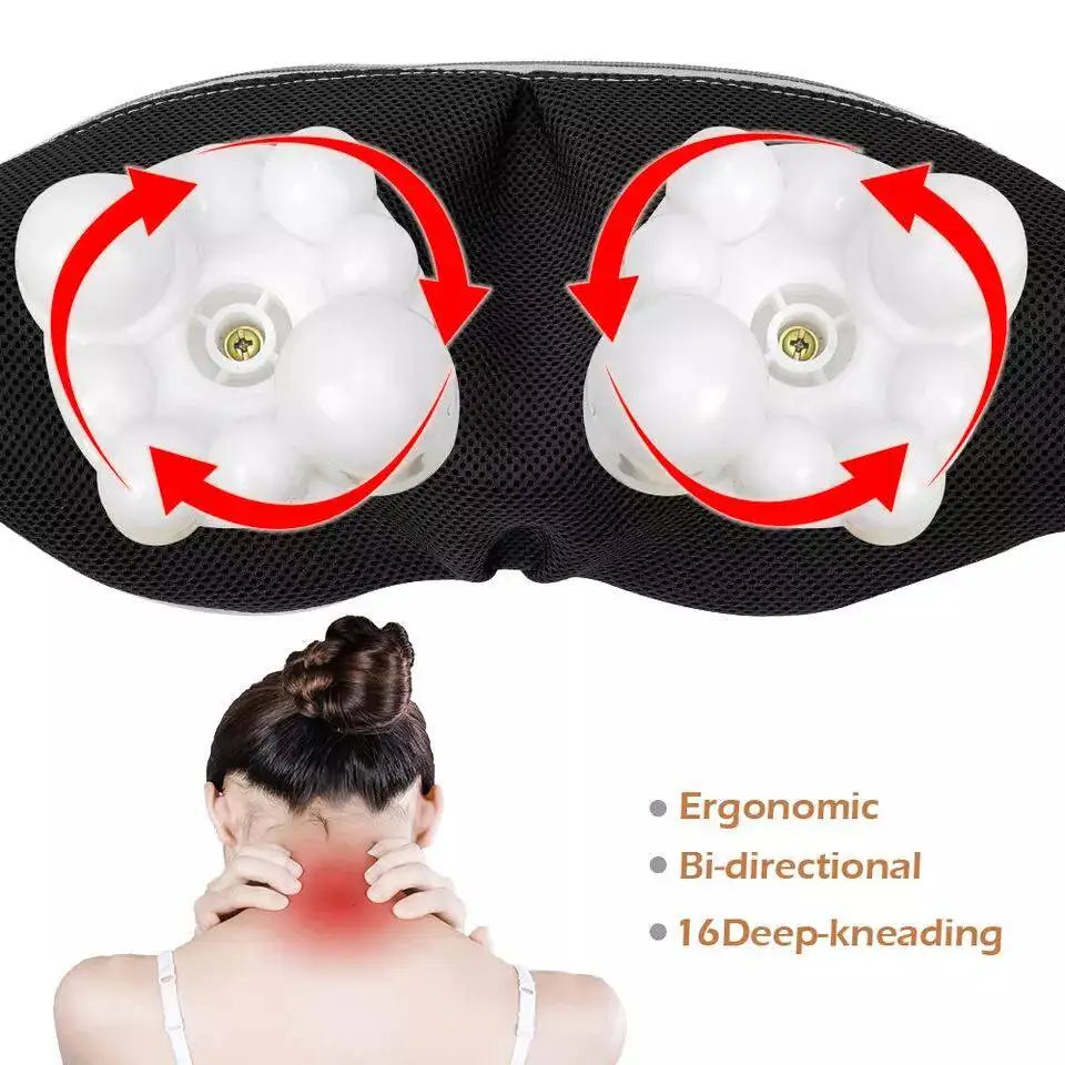U-Shaped Shiatsu Electric Back & Neck Massager with Heat – Spain Shipping