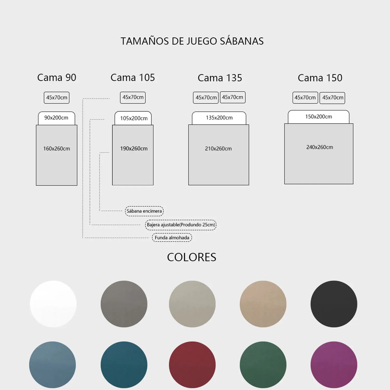 Textilwi 3/4-Piece Sheet Set – Soft & Breathable Bedding for 90–150 cm Beds