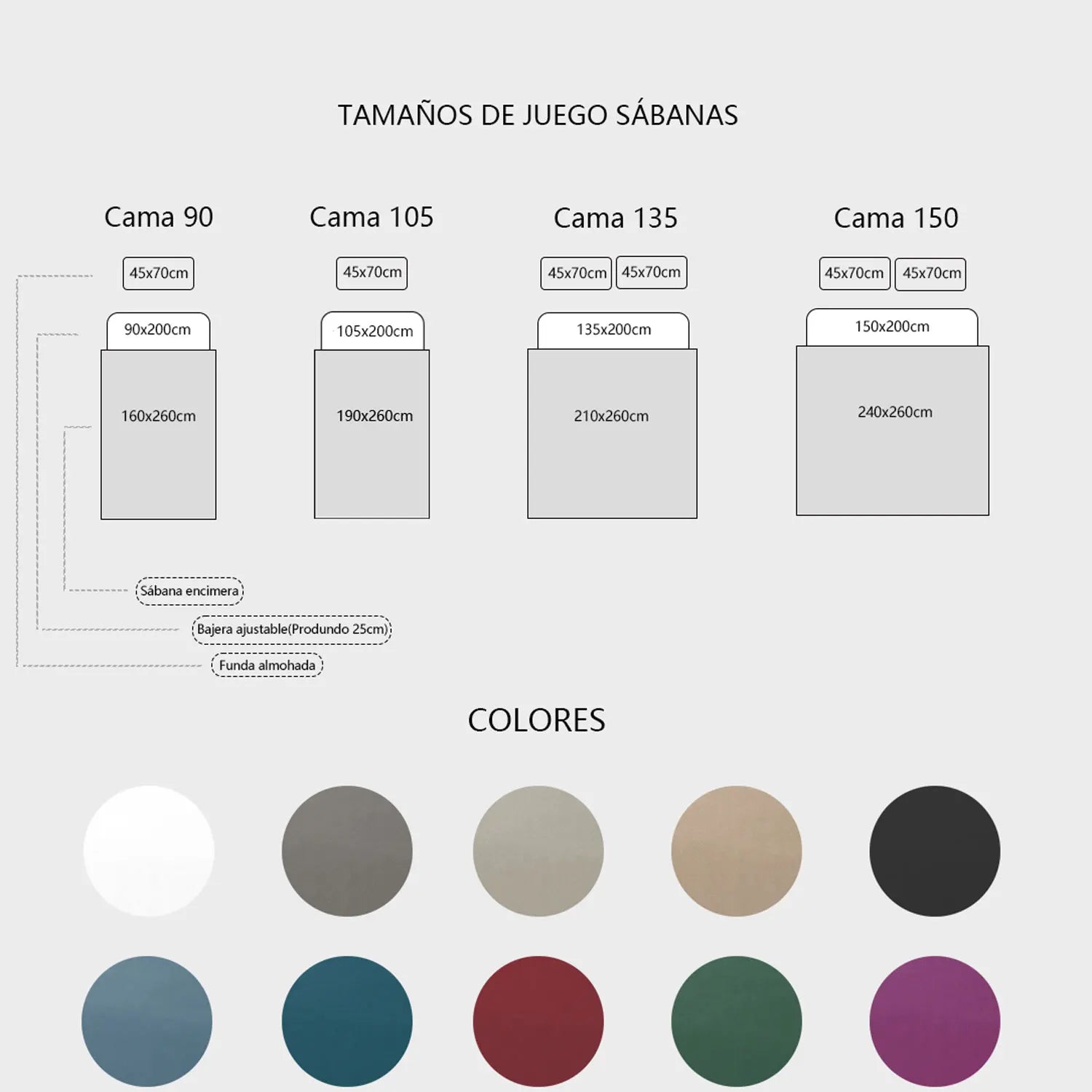 Textilwi 3/4-Piece Sheet Set – Soft & Breathable Bedding for 90–150 cm Beds