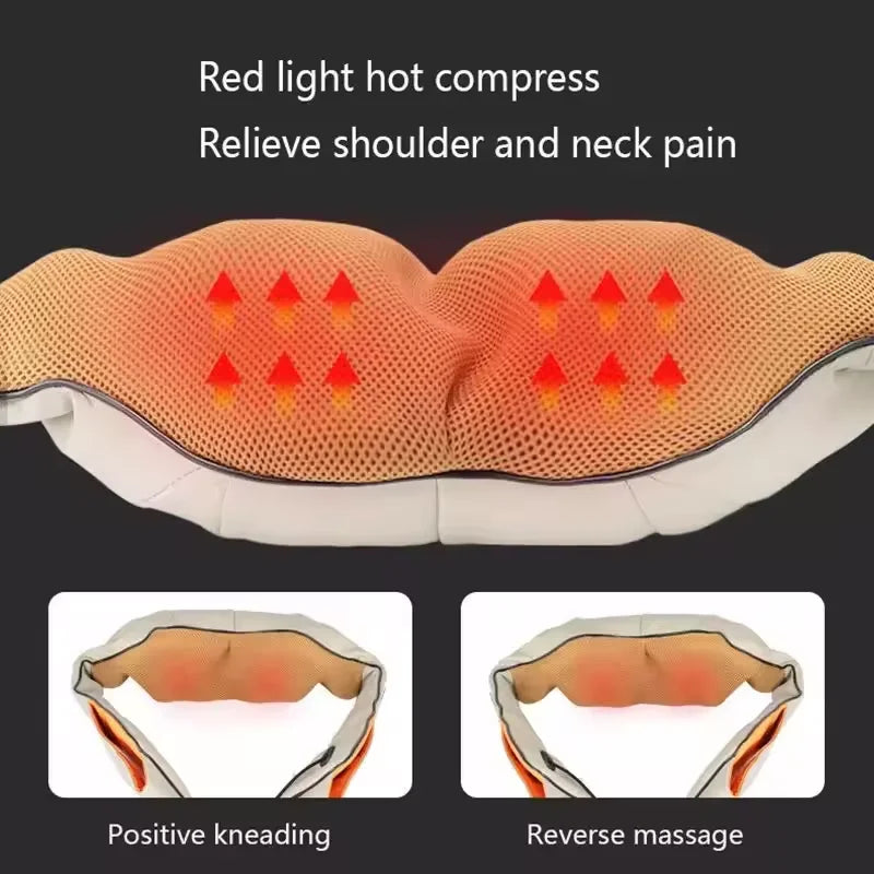 U-Shaped Shiatsu Electric Back & Neck Massager with Heat – Spain Shipping