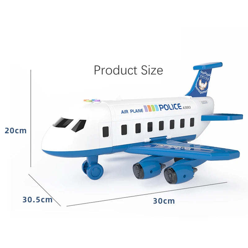 Deformation Music Passenger Plane Toy – Large Kids Airliner Simulation Toy