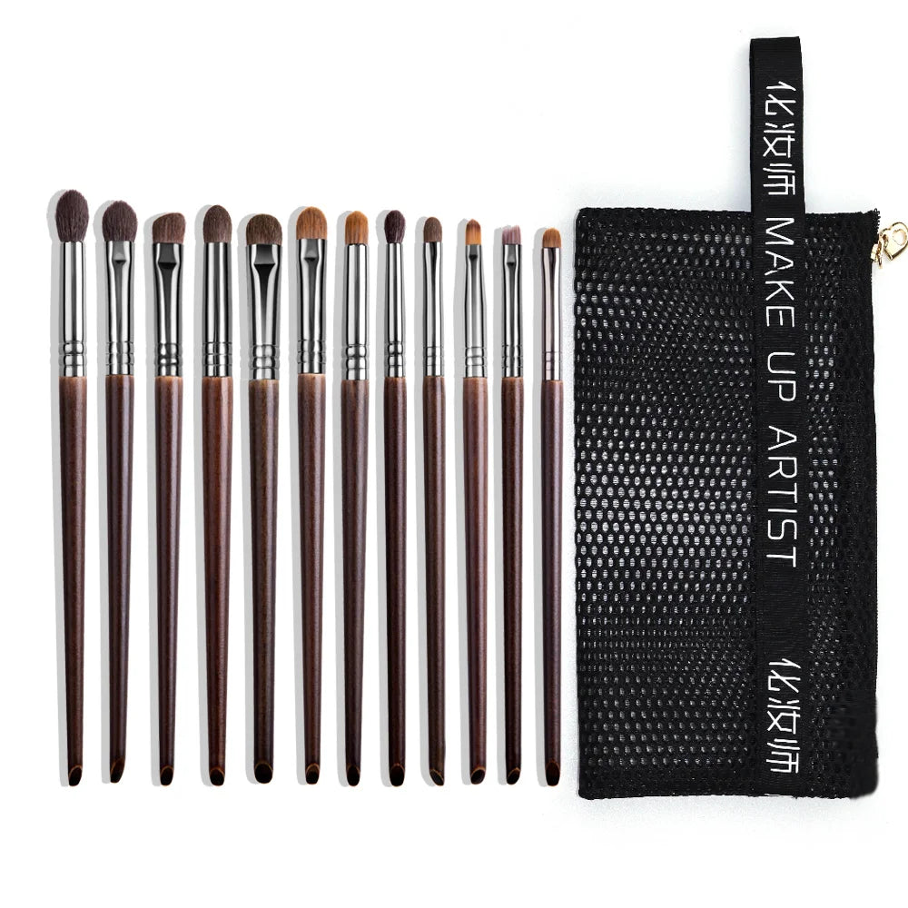 "OVW Professional Makeup Brush Set – Goat Hair Powder, Blush, Eyeshadow & Foundation Brushes