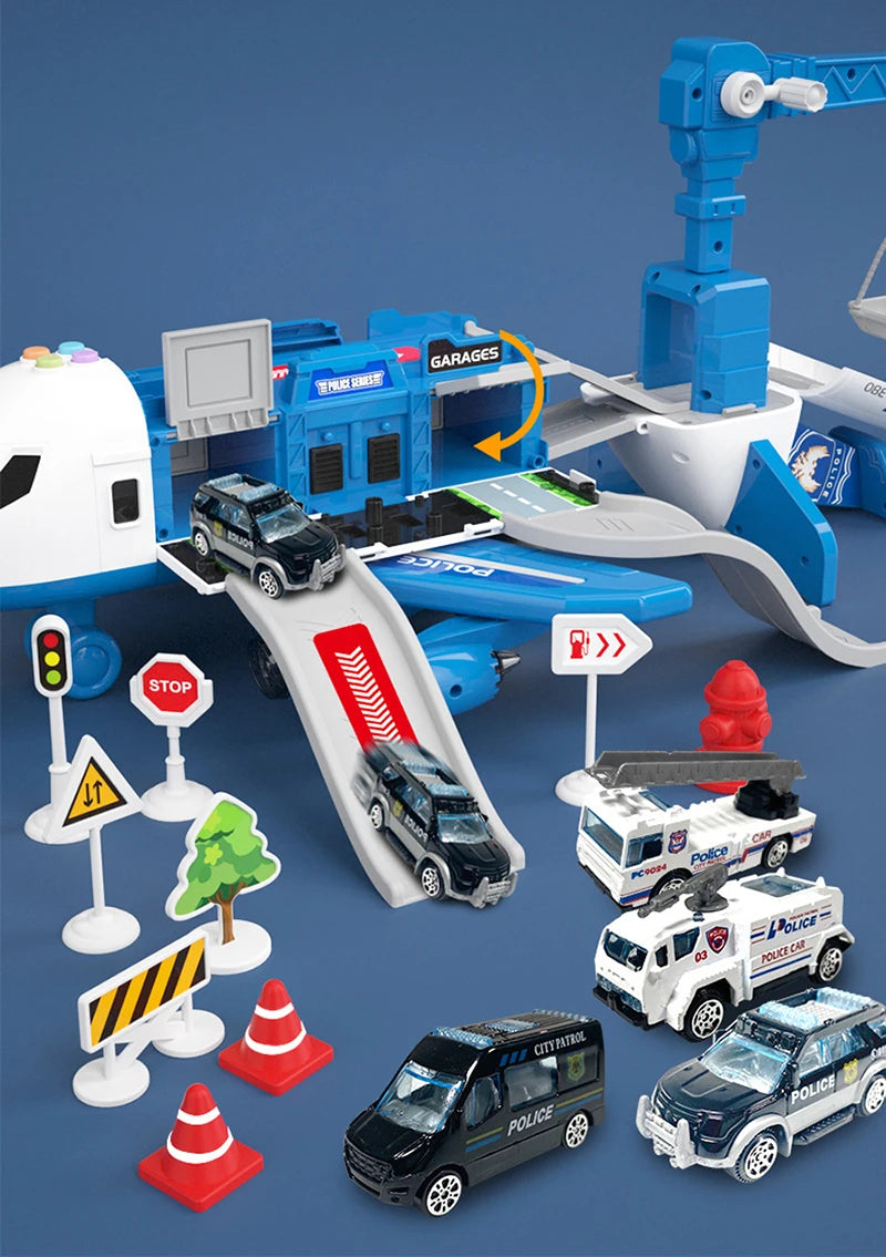 Deformation Music Passenger Plane Toy – Large Kids Airliner Simulation Toy