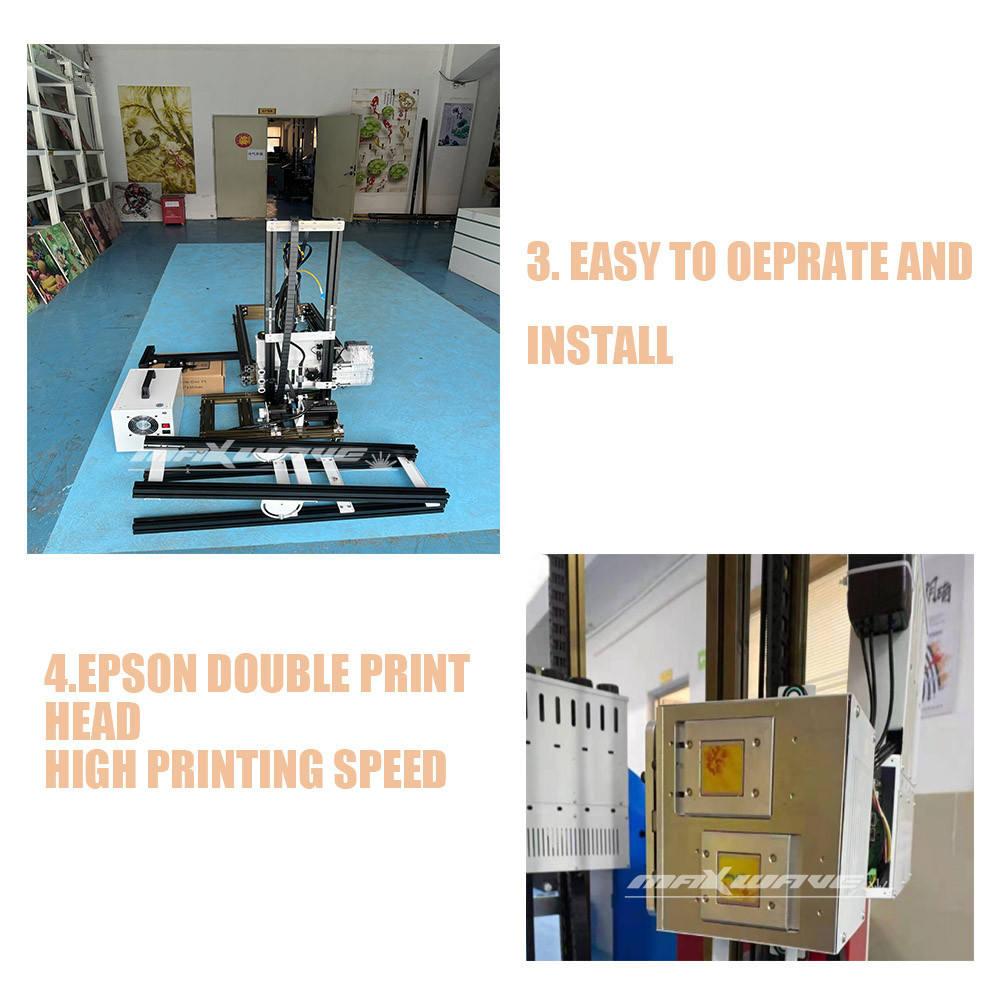 Color Laser Printer All in One for Home 3D Vertical Wall Printing Machine Small Vertical UV Inkjet UV Light on Concrete Tiles