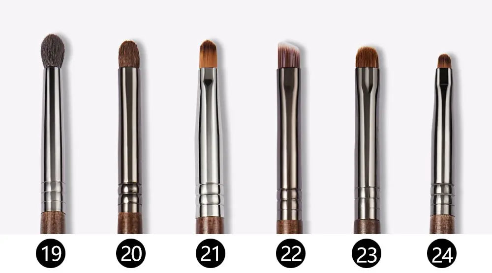 "OVW Professional Makeup Brush Set – Goat Hair Powder, Blush, Eyeshadow & Foundation Brushes