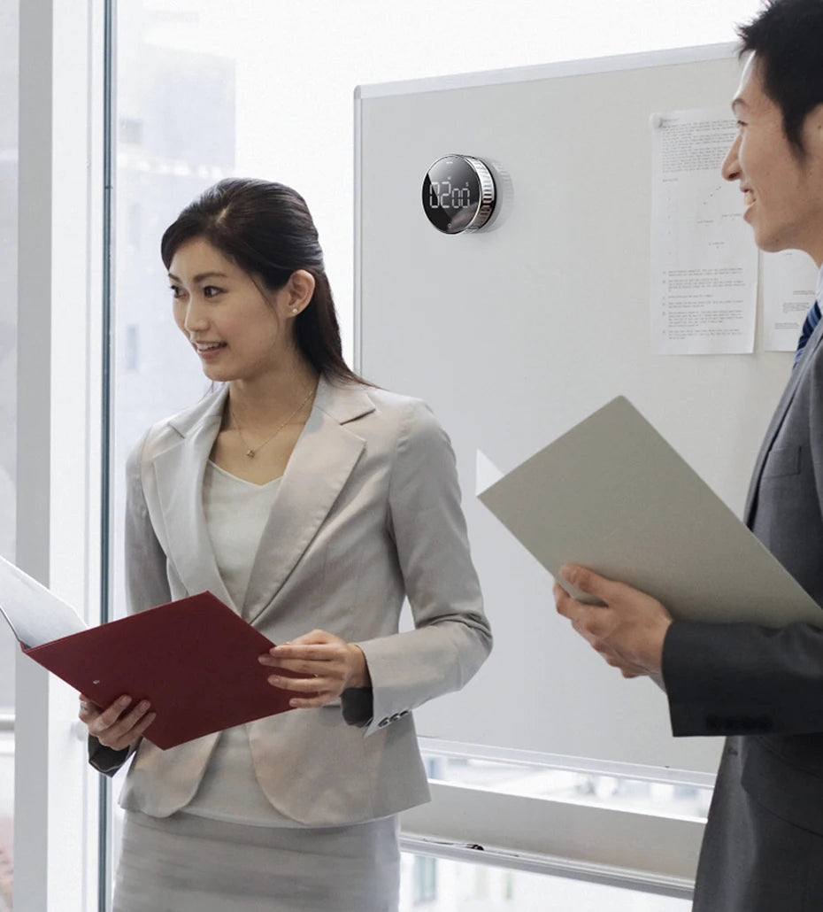 Baseus Magnetic Kitchen Timer – Digital & Mechanical Countdown Alarm