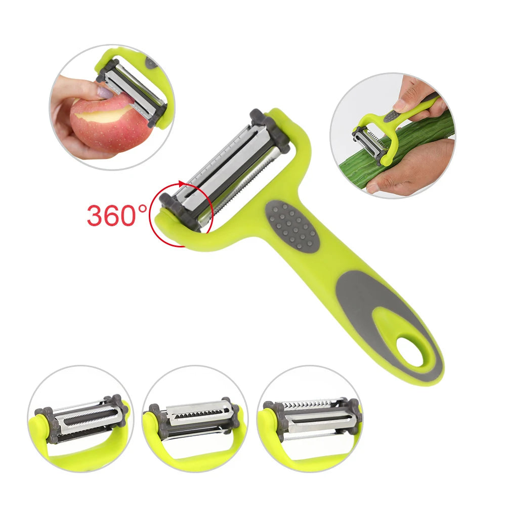 3-in-1 Rotary Peeler Vegetable Fruit Slicer & Grater