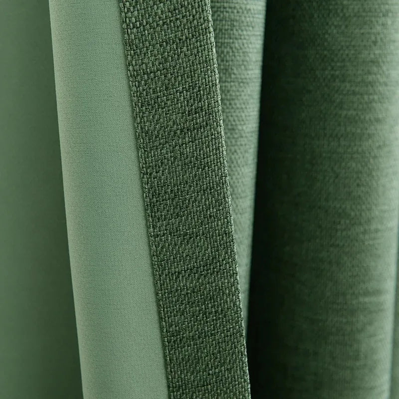 310cm Custom Blackout Cotton Linen Curtains – 80% Thickened Luxury Window Drapes