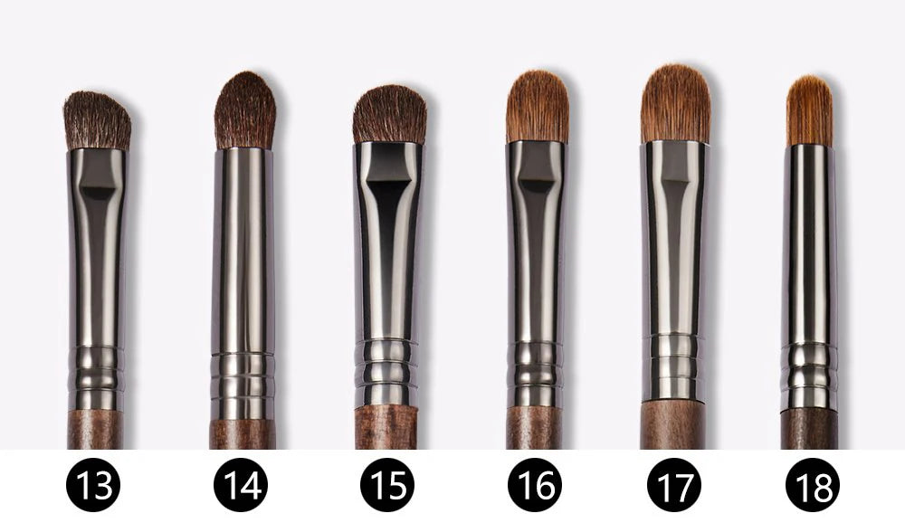 "OVW Professional Makeup Brush Set – Goat Hair Powder, Blush, Eyeshadow & Foundation Brushes
