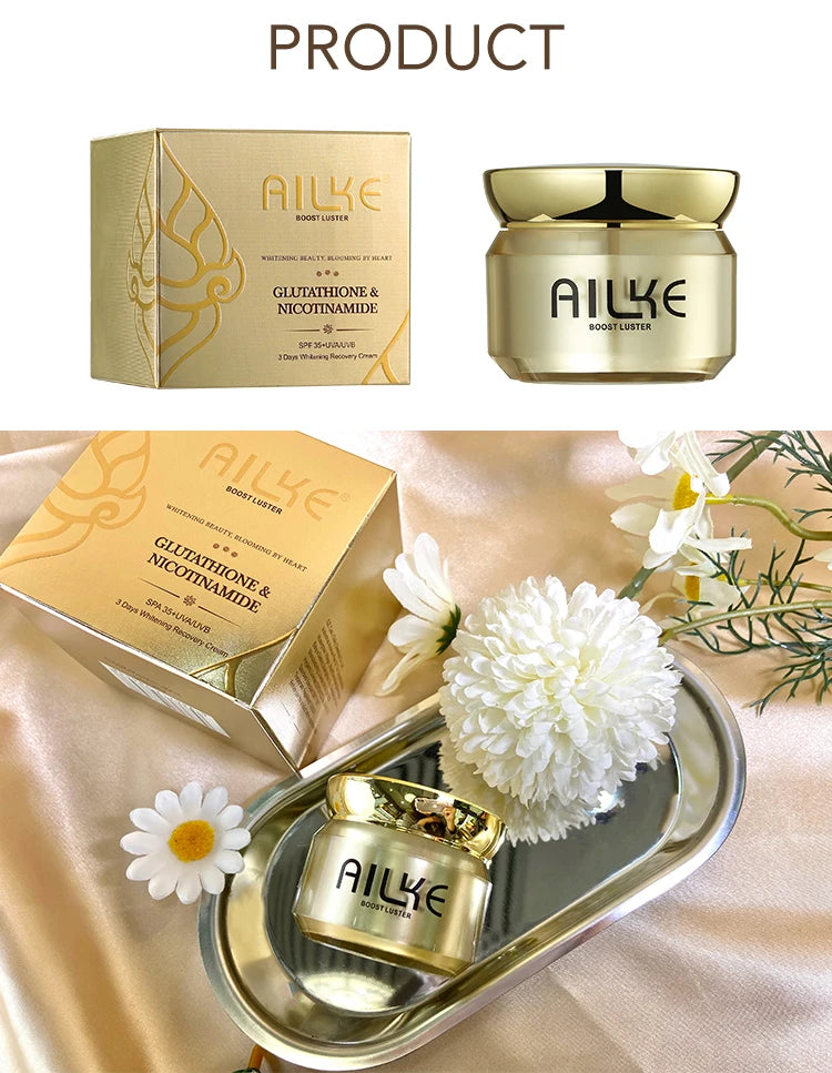 AILKE Dark Spot Corrector Facial Cream – Hydrating, SPF35+, Korean Skin Brightening & Anti-Sunburn
