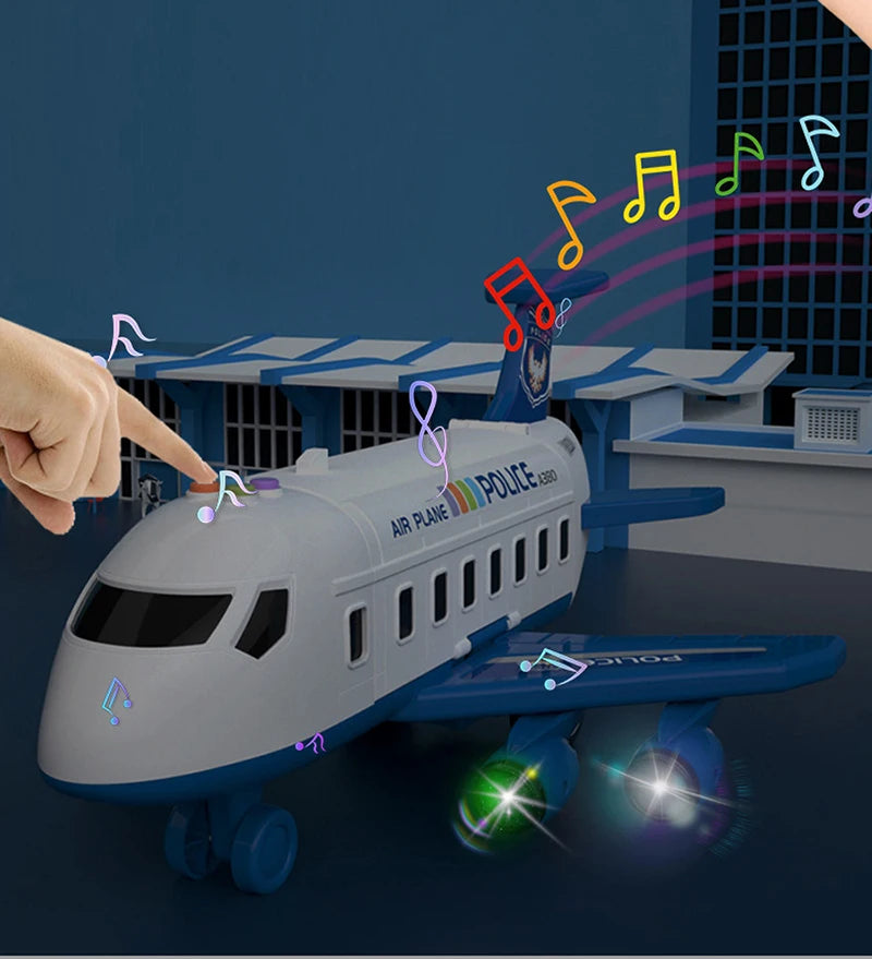 Deformation Music Passenger Plane Toy – Large Kids Airliner Simulation Toy