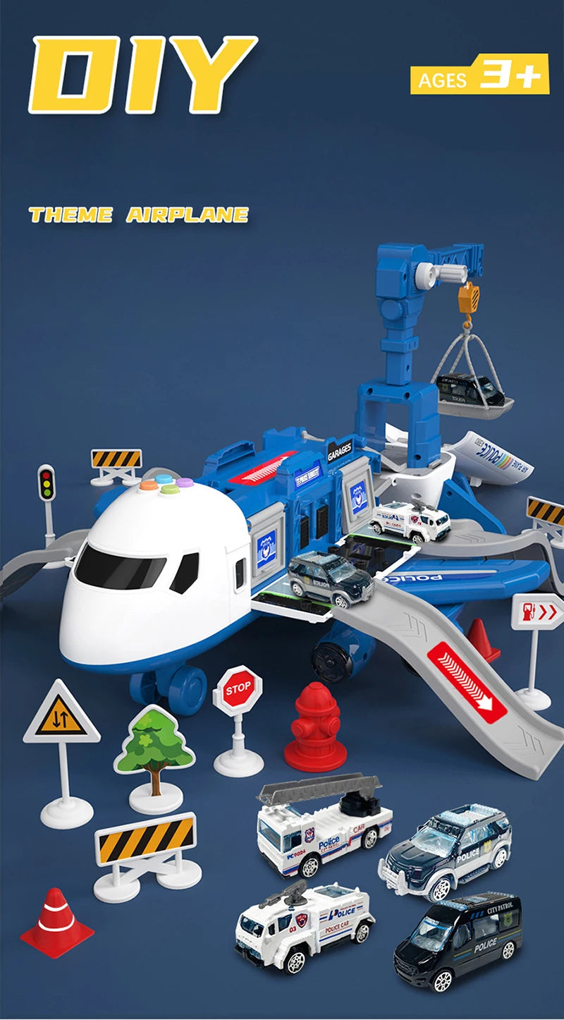 Deformation Music Passenger Plane Toy – Large Kids Airliner Simulation Toy