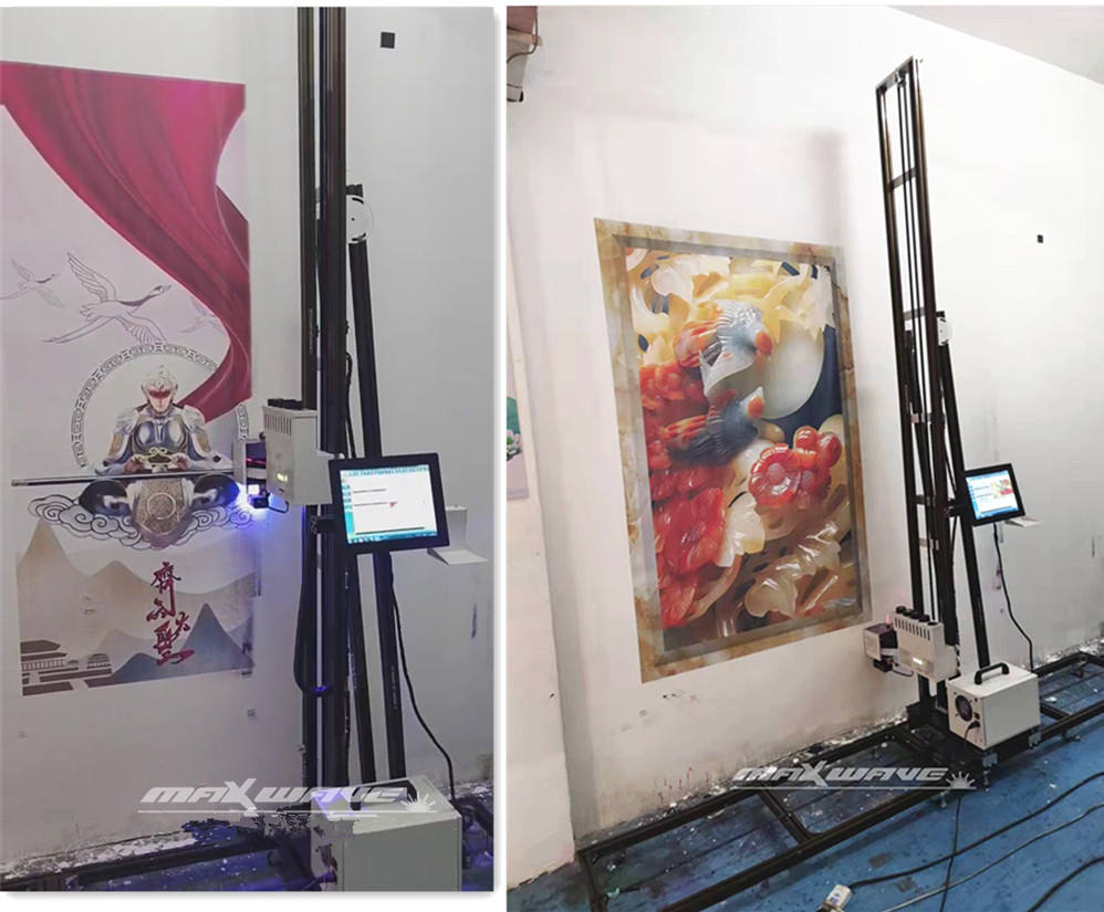 Color Laser Printer All in One for Home 3D Vertical Wall Printing Machine Small Vertical UV Inkjet UV Light on Concrete Tiles