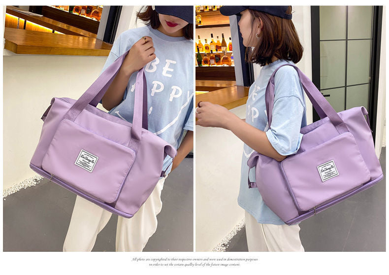 Foldable Travel Bag Female Portable Large Capacity Maternity Storage Short DistanceTravel Duffel Swim Fitness Bag Bolsos Grandes