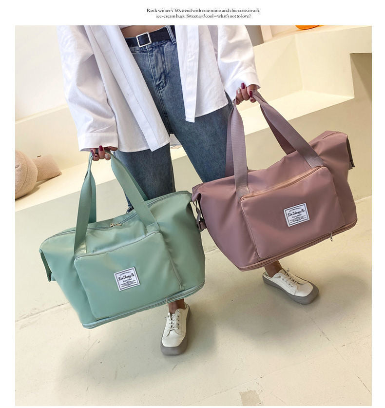Foldable Travel Bag Female Portable Large Capacity Maternity Storage Short DistanceTravel Duffel Swim Fitness Bag Bolsos Grandes