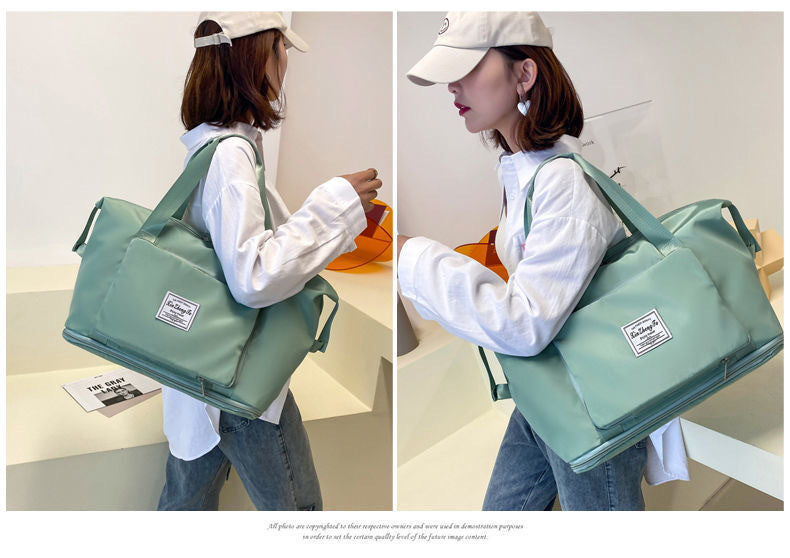 Foldable Travel Bag Female Portable Large Capacity Maternity Storage Short DistanceTravel Duffel Swim Fitness Bag Bolsos Grandes