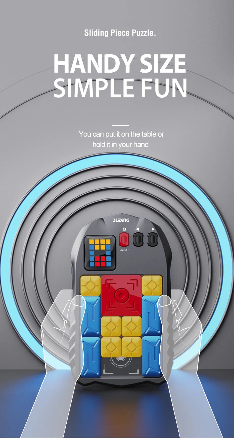 Huarong Road Magnetic Sliding Puzzle – Logical Thinking Brain Training Game for Kids