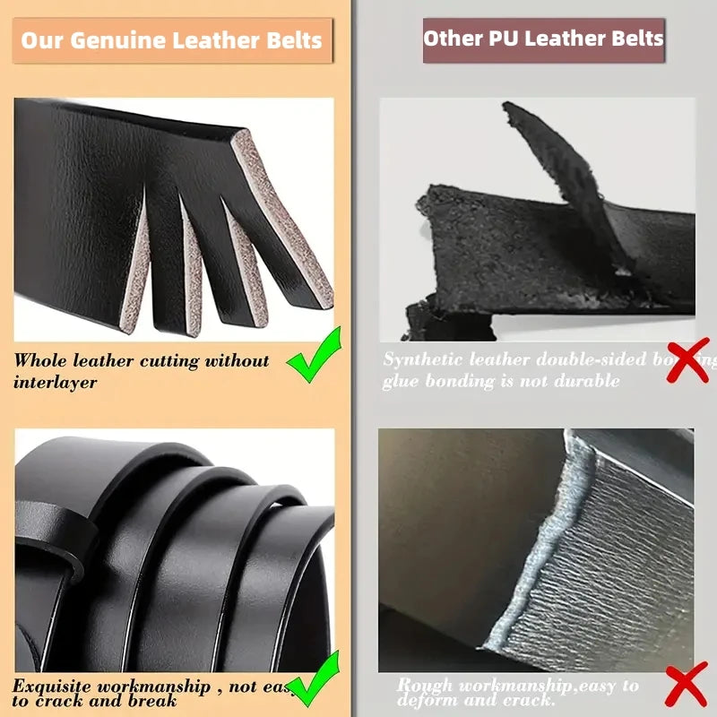 Cowhide Leather Ladies Belt – Soft Genuine Leather Knotted Strap Corset Belt, Gothic Retro Luxury Designer