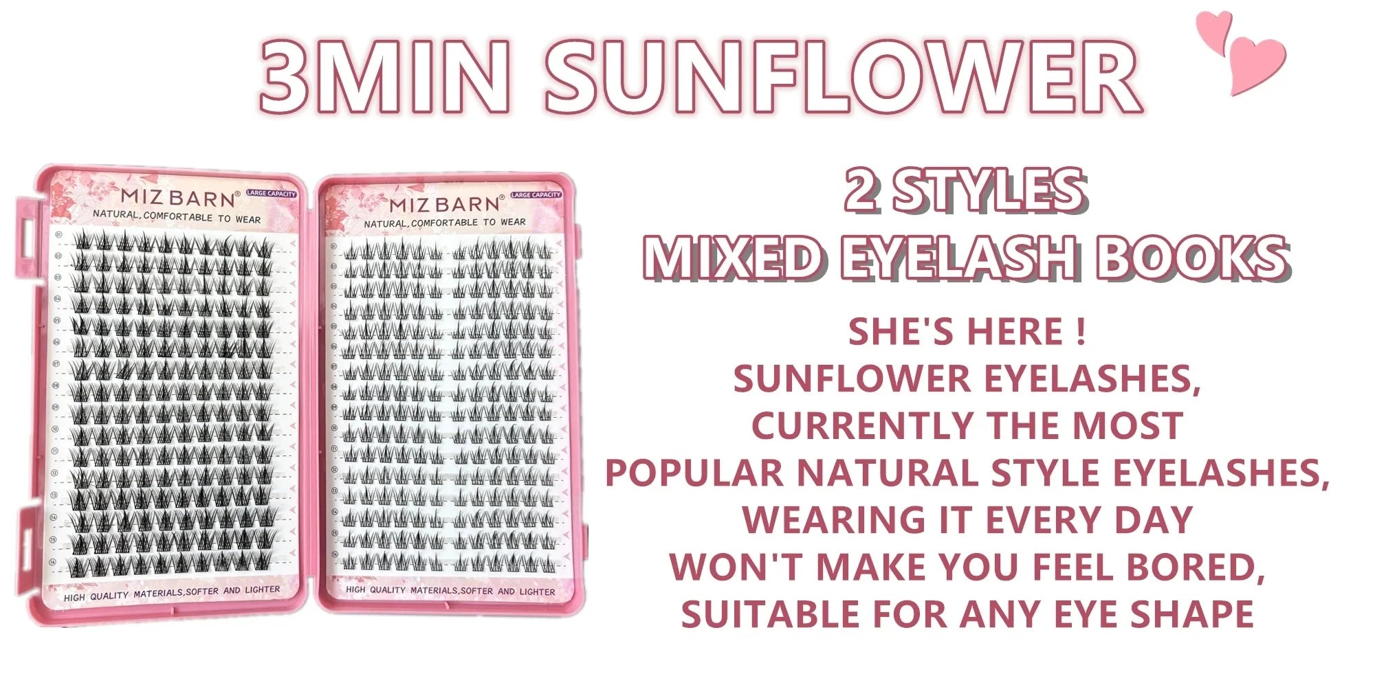 32 Rows Large Capacity Eyelash Extensions Professional Individual Cluster DIY Natural False Lashes