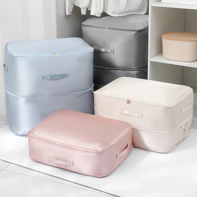 1pc Compression Organizer Bag Large Capacity Down Jacket Duvet Storage Bag Foldable Luggage Suitcase Organizer Compressed Travel