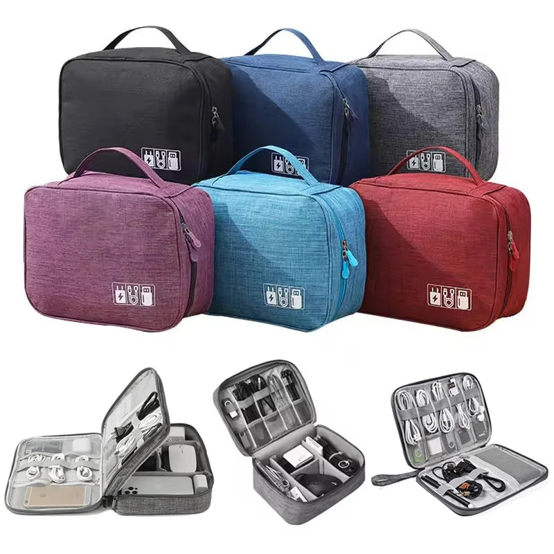 Cable Storage Bag Waterproof Digital Electronic Accessories Organizer Portable Travel Cable Organizer Case for cable Charger