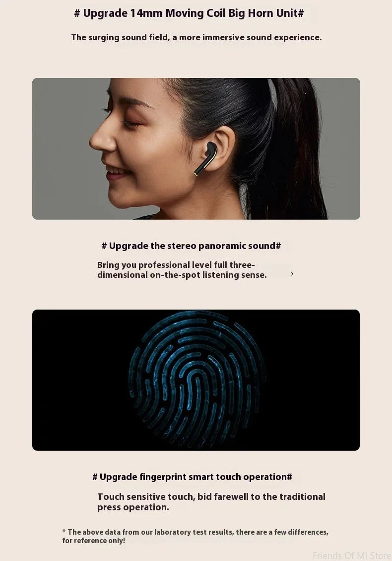 Xiaomi J18 Hi-Fi Bluetooth Earphones ANC In-Ear Sports Earbuds