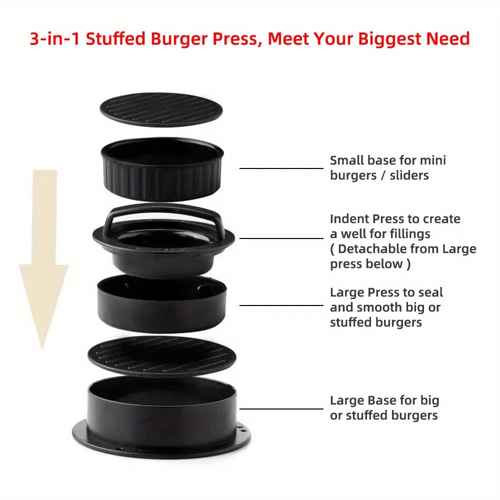 Non-Stick Hamburger & Meat Pie Mold Set for RV Kitchen – Multi-Purpose Cooking Tool