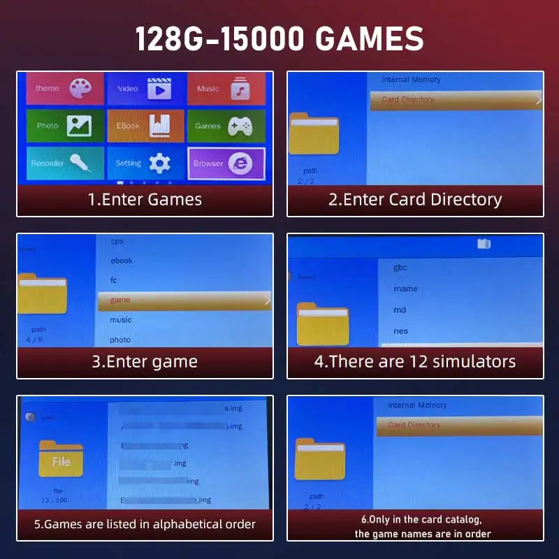 VILCORN X50 MAX Handheld Game Console – Retro PS1/GBA/SNES Portable Gaming Player