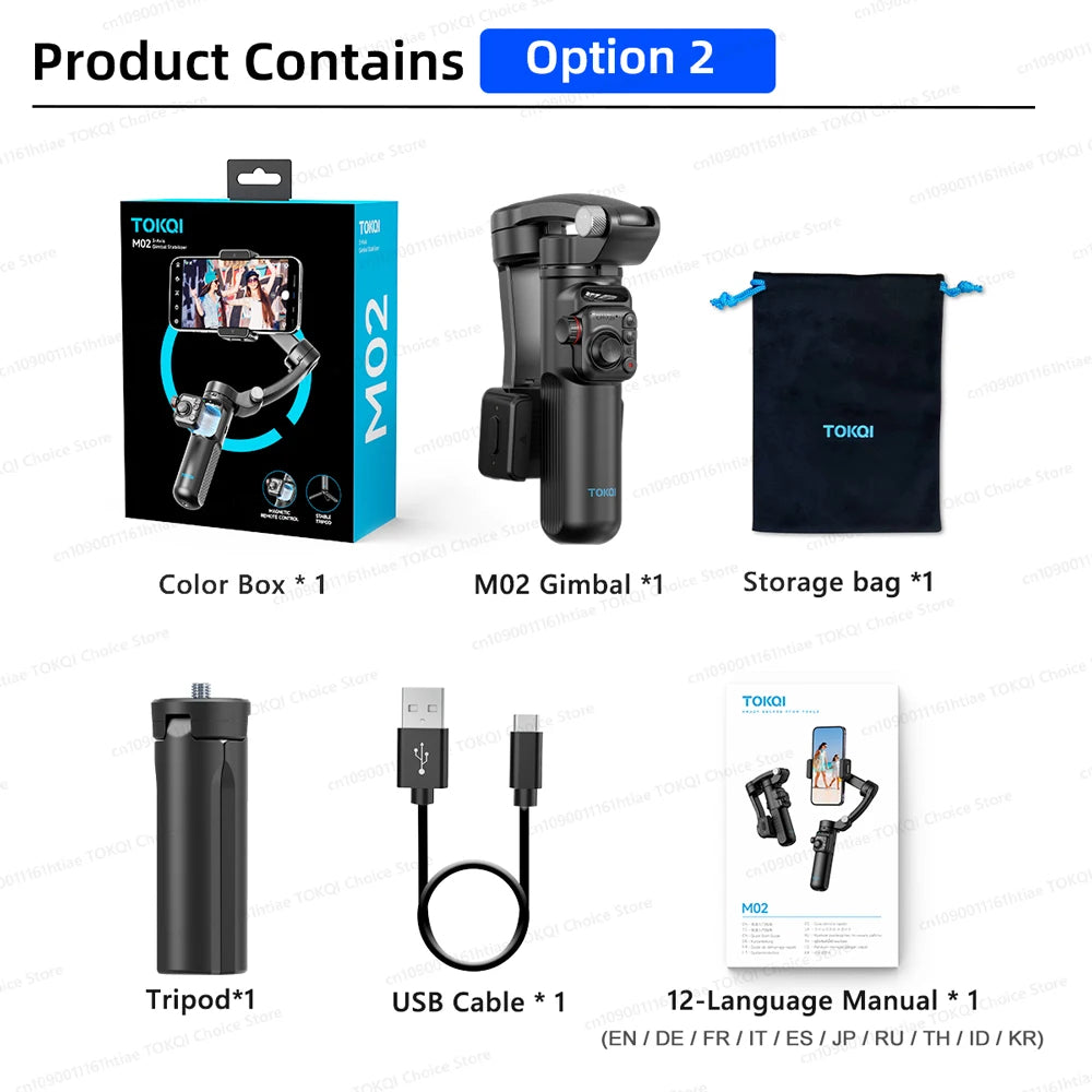 3-Axis Handheld Gimbal Stabilizer for Smartphone – Anti-Shake Video Tripod with Selfie Mode for iPhone & Xiaomi