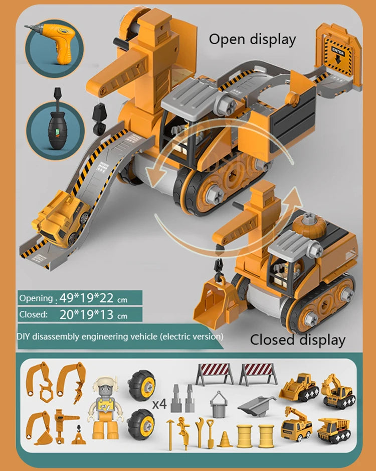Kids Electric Drill Tool Toy – Educational Engineering & Assembly Set for Boys