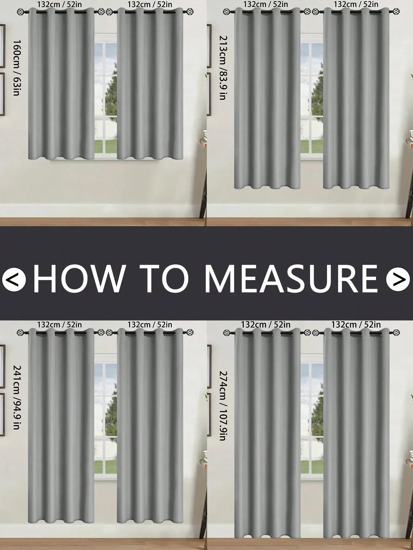 1pc Solid Blackout Curtain with Grommets – Total Privacy Bedroom Drapes