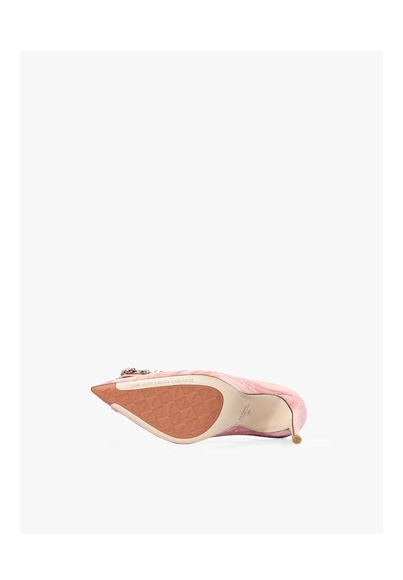 2025 Pink Luxury Pointed Toe Pumps – Elegant High Heels for Women