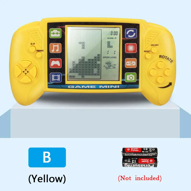 3.5" Pocket Handheld Game Console – Classic Retro Tetris Game Player for Kids