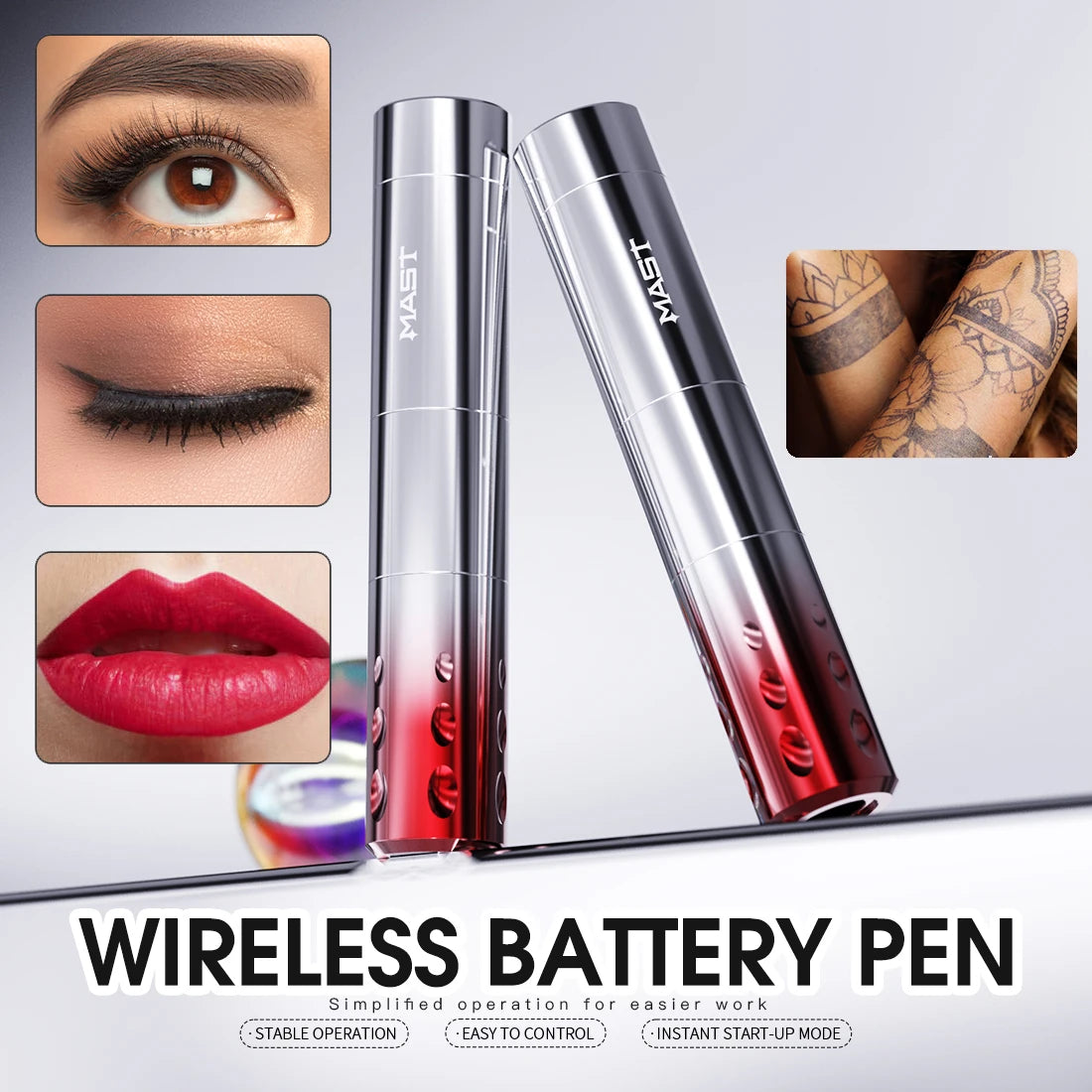 Mast Wireless Tattoo Machine – Professional PMU & Tattoo Gun for Eyebrows, Lips & Body